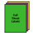 High-visibility Permanent Laser Id Labels, 8.5 X 11, Asst. Neon, 15/pack