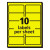 High-visibility Permanent Laser Id Labels, 2 X 4, Asst. Neon, 150/pack