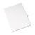 Preprinted Legal Exhibit Side Tab Index Dividers, Allstate Style, 26-tab, P, 11 X 8.5, White, 25/pack