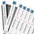 Binder Spine Inserts, 1" Spine Width, 8 Inserts/sheet, 5 Sheets/pack