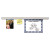 Grip-a-strip Display Rail, 9 X 1.5, Aluminum Finish