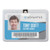 Id Badge Holders With Clip, Horizontal, Clear 4.13" X 3.38" Holder, 3.88" X 3" Insert, 50/pack