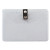 Id Badge Holders With Clip, Horizontal, Clear 4.13" X 3.38" Holder, 3.75" X 2.75" Insert, 50/pack
