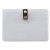 Id Badge Holders With Clip, Horizontal, Clear 4.13" X 3.38" Holder, 3.88" X 3" Insert, 50/pack