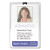 Id Badge Holders With Clip, Vertical, Clear 3.8" X 4.25" Holder, 3.13" X 3.75" Insert, 50/pack