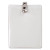 Id Badge Holders With Clip, Vertical, Clear 3.8" X 4.25" Holder, 3.13" X 3.75" Insert, 50/pack