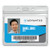 Resealable Id Badge Holders, Horizontal, Frosted 4.13" X 3.75" Holder, 3.75" X 2.62" Insert, 50/pack