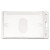 Frosted Two-card Rigid Badge Holders, Vertical, Frosted 2.5" X 4.13" Holder, 2.13" X 3.38" Insert, 25/box