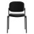 Vl606 Stacking Guest Chair Without Arms, Bonded Leather Upholstery, 21.25" X 21" X 32.75", Black Seat, Black Back, Black Base