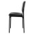 Vl606 Stacking Guest Chair Without Arms, Bonded Leather Upholstery, 21.25" X 21" X 32.75", Black Seat, Black Back, Black Base