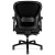 Wave Mesh Big And Tall Chair, Supports Up To 450 Lb, 19.25" To 22.25" Seat Height, Black