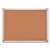 Earth Cork Board, 24 X 18, Tan Surface, Silver Aluminum Frame