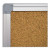 Earth Cork Board, 48 X 36, Tan Surface, Silver Aluminum Frame
