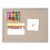 Designer Fabric Bulletin Board, 24" X 18", Gray Surface, Gray Fiberboard (mdf) Frame