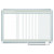 In-out Magnetic Dry Erase Board, 18-person Tracking, 36" X 24", White Surface, Satin Aluminum Frame