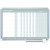 In-out Magnetic Dry Erase Board, 18-person Tracking, 36" X 24", White Surface, Satin Aluminum Frame