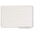 Gridded Magnetic Steel Dry Erase Planning Board, 1 X 2 Grid, 48 X 36, White Surface, Silver Aluminum Frame