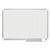 Gridded Magnetic Steel Dry Erase Planning Board, 2 X 3 Grid, 48 X 36, White Surface, Silver Aluminum Frame