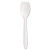 Mediumweight Polypropylene Cutlery, Spork, White, 1000/carton