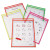 Reusable Dry Erase Pockets, 9 X 12, Assorted Neon Colors, 25/box