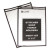 Shop Ticket Holders, Stitched, Both Sides Clear, 75", 11 X 17, 25/box