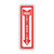 Glow-in-the-dark Safety Sign, Fire Extinguisher, 4 X 13, Red