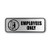 Brushed Metal Office Sign, Employees Only, 9 X 3, Silver