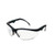 Klondike Plus Safety Glasses, Black Frame, Clear Lens