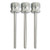 Nickel-plated Inflating Needles For Electric Inflating Pump, 3/pack