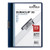 Duraclip Report Cover, Clip Fastener, 8.5 X 11, Clear/navy, 25/box