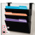 Docupocket Stackable Three-pocket Partition Wall File, 3 Sections, Letter Size, 13" X 4", Black