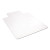 Economat All Day Use Chair Mat For Hard Floors, Flat Packed, 45 X 53, Wide Lipped, Clear