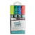 Wet Erase Markers, Medium Chisel Tip, Assorted Colors, 4/pack