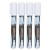 Wet Erase Markers, Medium Chisel Tip, White, 4/pack