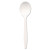 Plastic Cutlery, Mediumweight Soup Spoon, White, 1,000/carton