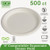 Renewable Sugarcane Plates, 10" Dia, Natural White, 500/carton