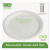 Renewable Sugarcane Dinnerware, Plate, 10" Dia, Natural White, 50/pack