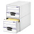 Stor/drawer Basic Space-savings Storage Drawers, Legal Files, 16.75" X 19.5" X 11.5", White/blue, 6/carton