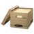 Stor/file Basic-duty Storage Boxes, Letter/legal Files, 12.5" X 16.25" X 10.5", Kraft/green, 12/carton