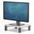 Standard Monitor Riser, For 21" Monitors, 13.38" X 13.63" X 2" To 4", Platinum/graphite, Supports 60 Lbs