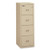 Compact Turtle Insulated Vertical File, 1-hour Fire Protection, 4 Legal/letter File Drawer, Parchment, 17.75 X 22.13 X 52.75