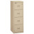 Compact Turtle Insulated Vertical File, 1-hour Fire Protection, 4 Legal/letter File Drawer, Parchment, 17.75 X 22.13 X 52.75