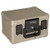 Fire And Waterproof Chest, 0.15 Cu Ft, 12.2w X 9.8d X 7.3h, Taupe