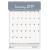 Bar Harbor Recycled Wirebound Monthly Wall Calendar, 8.5 X 11, White/blue/gray Sheets, 12-month (jan-dec): 2024