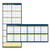 Recycled Reversible Yearly Wall Planner, 60 X 26, White/blue/yellow Sheets, 12-month (jan To Dec): 2024