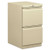 HON33820RL Efficiencies Mobile Pedestal File w/Two File Drawers, 19-7/8d, Putty