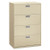 Brigade 600 Series Lateral File, 4 Legal/letter-size File Drawers, Putty, 36" X 18" X 52.5"