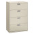 Brigade 600 Series Lateral File, 4 Legal/letter-size File Drawers, Light Gray, 36" X 18" X 52.5"