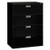 Brigade 600 Series Lateral File, 4 Legal/letter-size File Drawers, Black, 42" X 18" X 52.5"