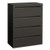 Brigade 700 Series Lateral File, 4 Legal/letter-size File Drawers, Charcoal, 42" X 18" X 52.5"